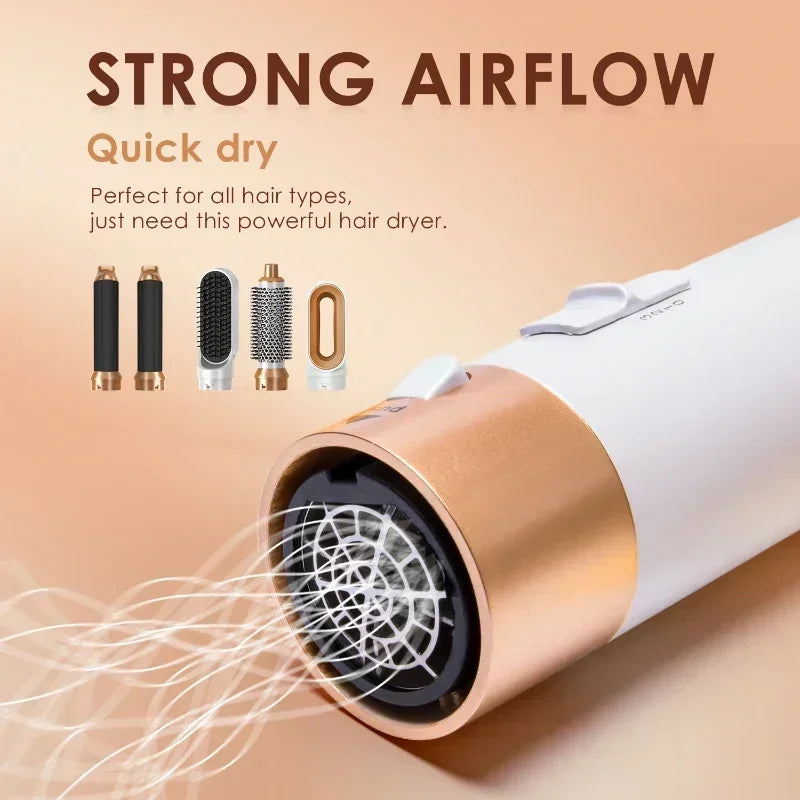 5 in 1 Hair Dryer Hot Comb Set Professional