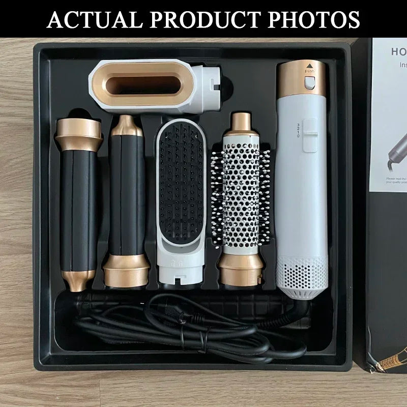 5 in 1 Hair Dryer Hot Comb Set Professional