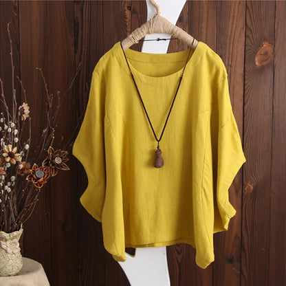 Harajuku Y2k Top Vintage Clothes Tees Cotton Linen Streetwear Casual Shirts for Women Clothing T-Shirts Fashion Summer