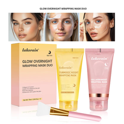 Collagen Jelly Cream Hydrolyzed Collagen Overnight Facial Mask Wrapping Peel