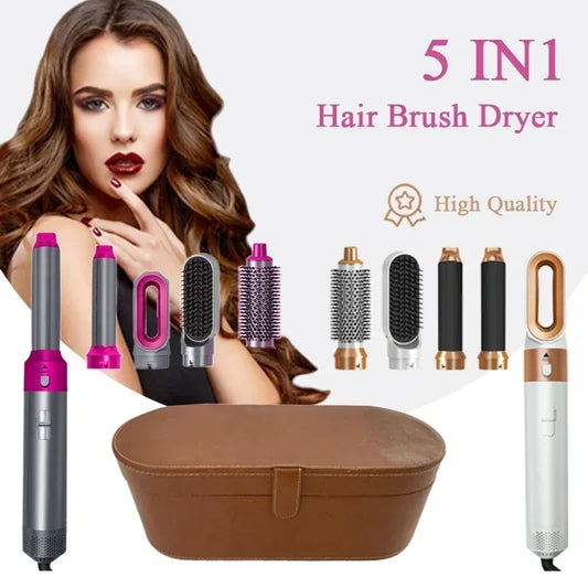 5 in 1 Hair Dryer Hot Comb Set Professional